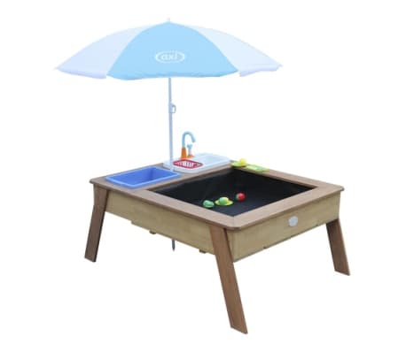 AXI Sand and Water Table Linda with Play Kitchen Brown