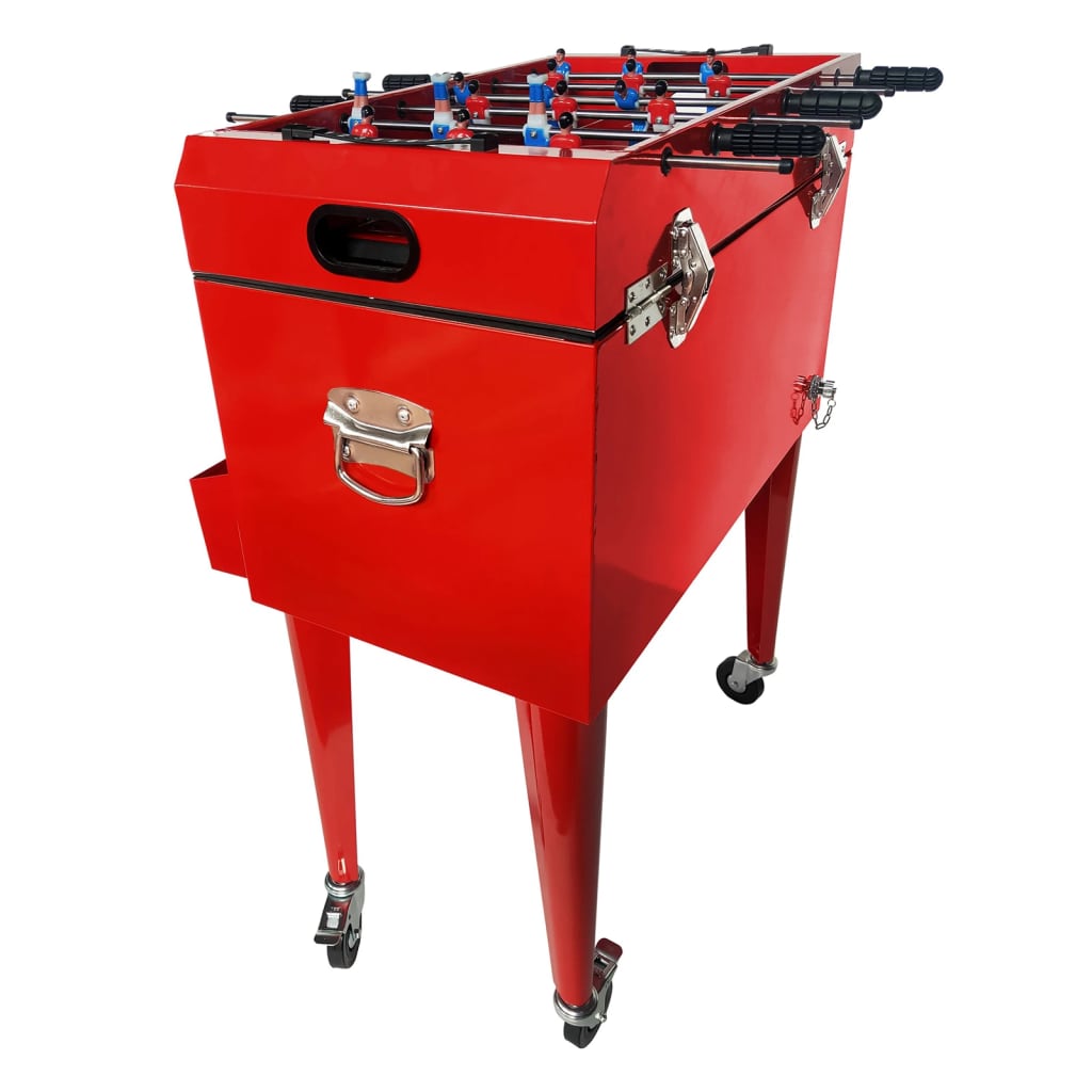 

AXI Koelbox met voetbaltafel 65 L rood