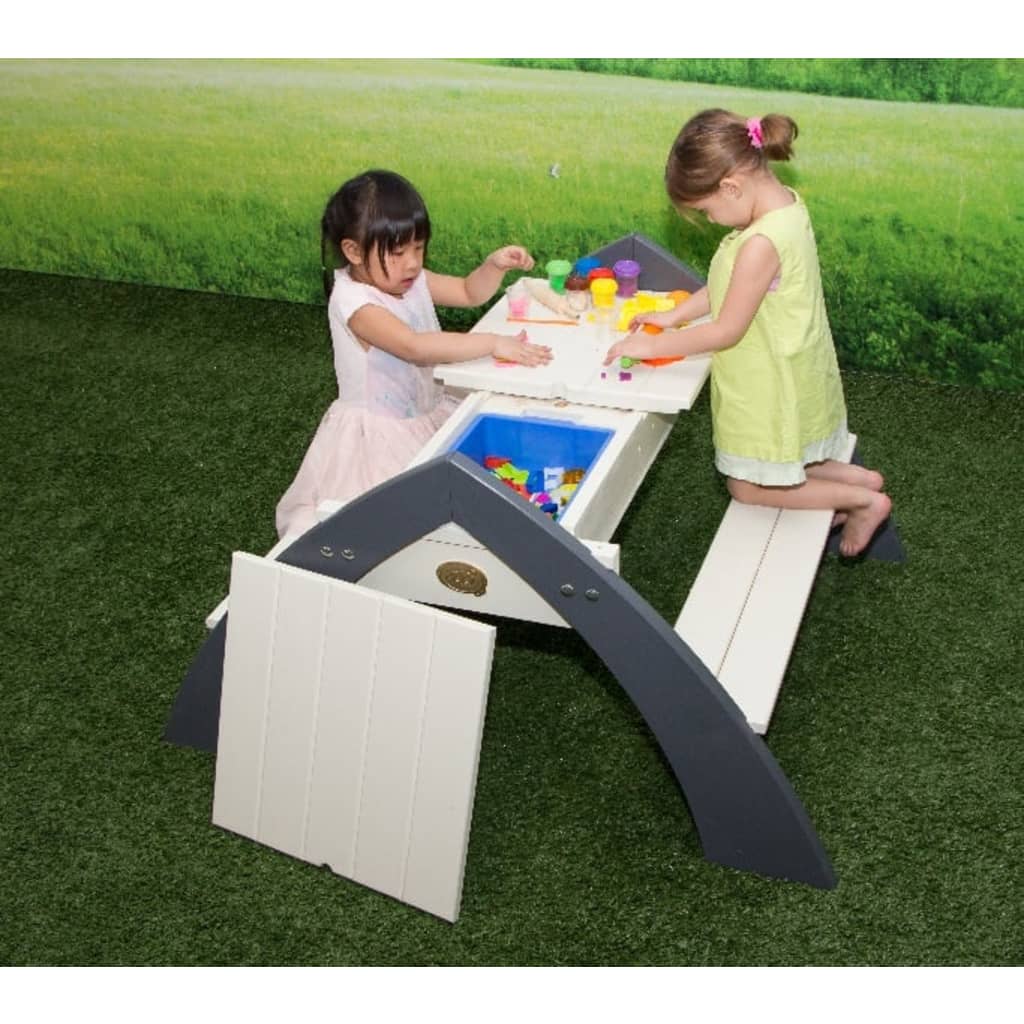 Children's Picnic Table Delta Grey And White A031.023.00 AXI 16 width=274