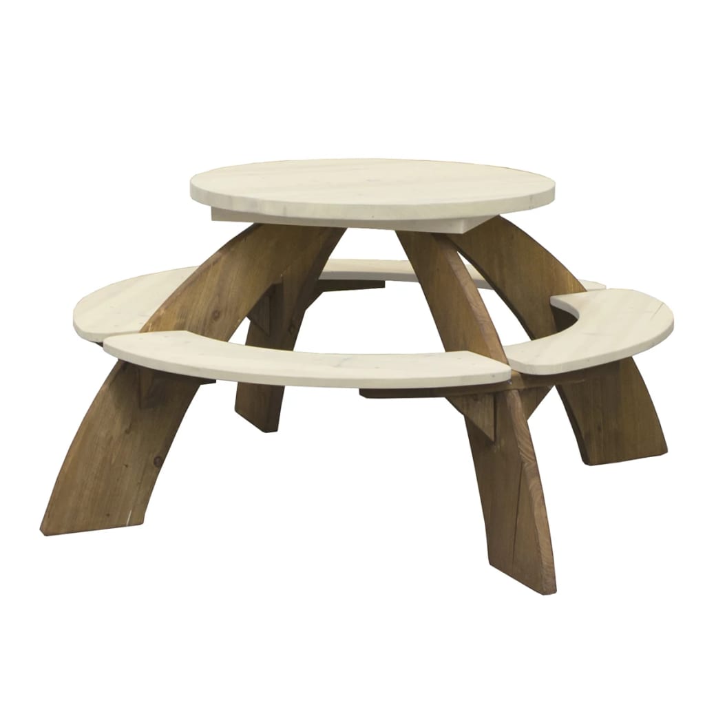 VidaXL - AXI Picknicktafel voor kinderen Orion bruin en wit A031.024.00