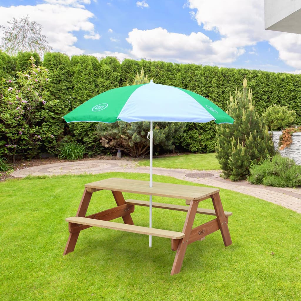 AXI picnicbord til børn Nick med parasol brun