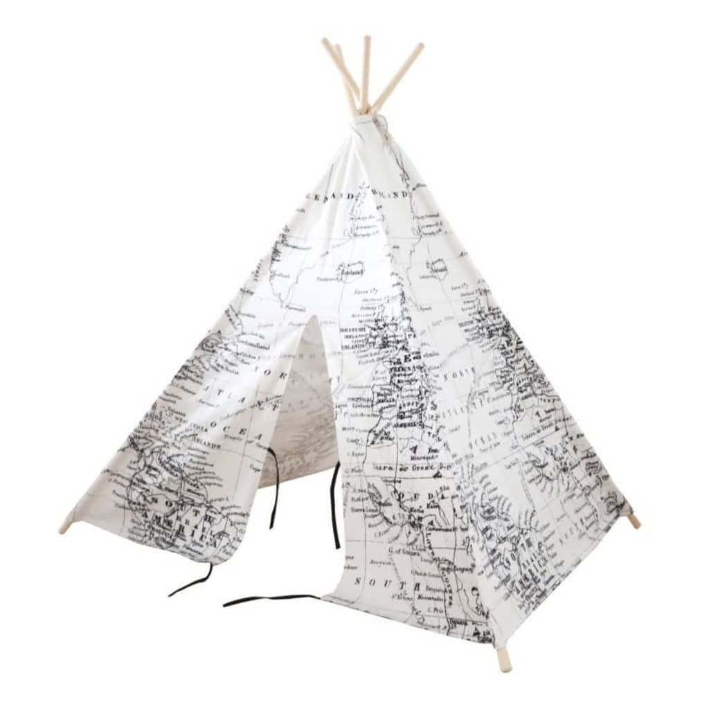 Play Tent World Map Black And White Sunny 13 width=274