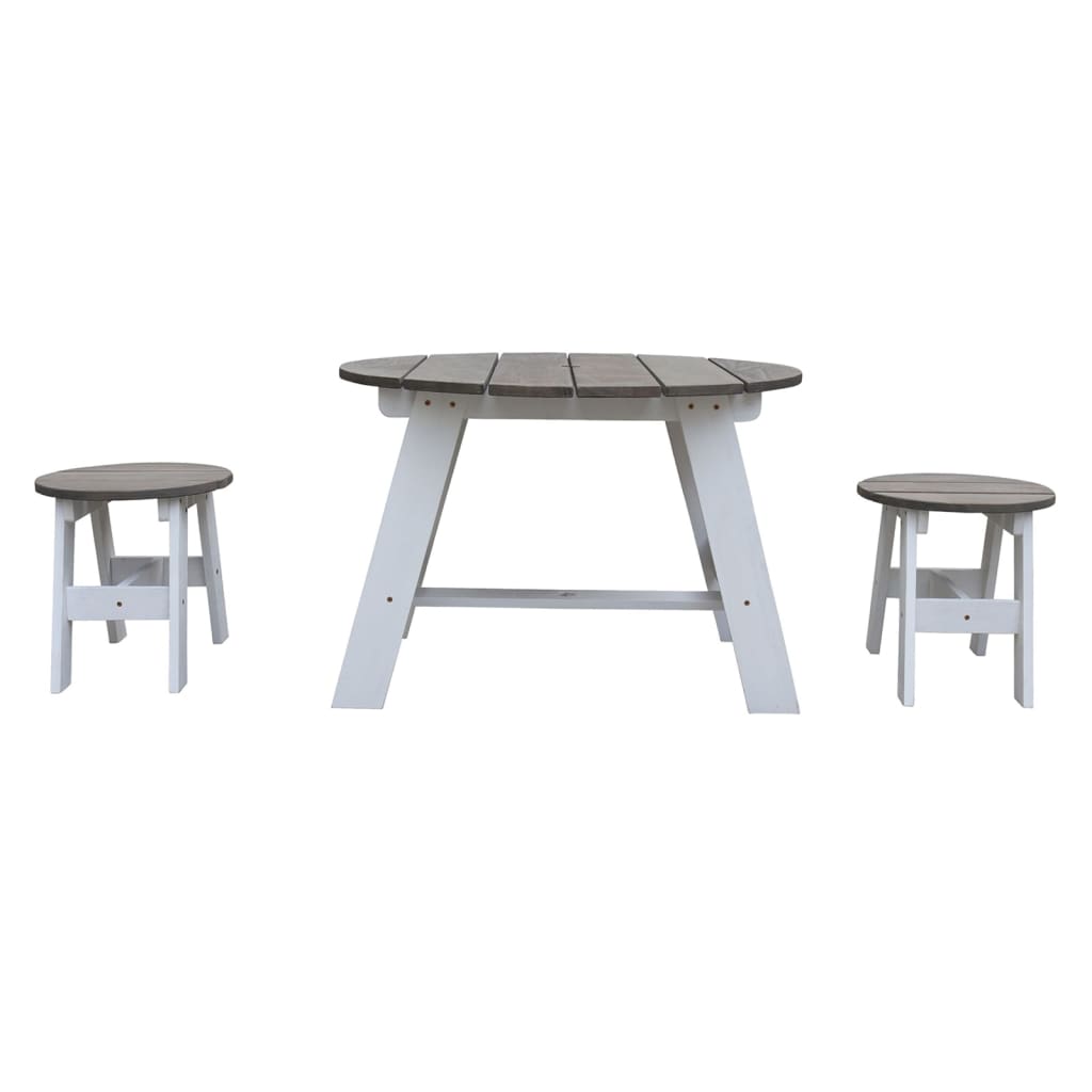 3 Piece Children Picnic Table Set Grey And White AXI 15 width=274