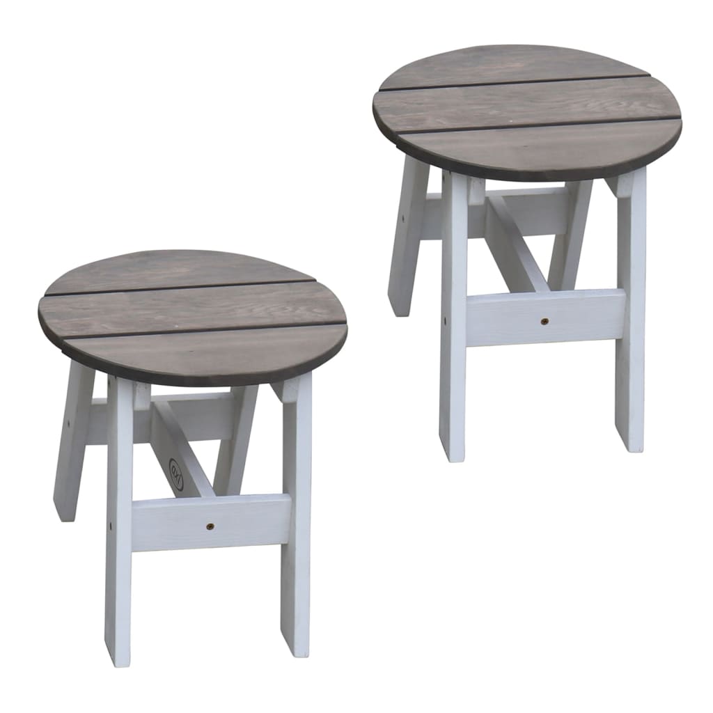 3 Piece Children Picnic Table Set Grey And White AXI 16 width=274