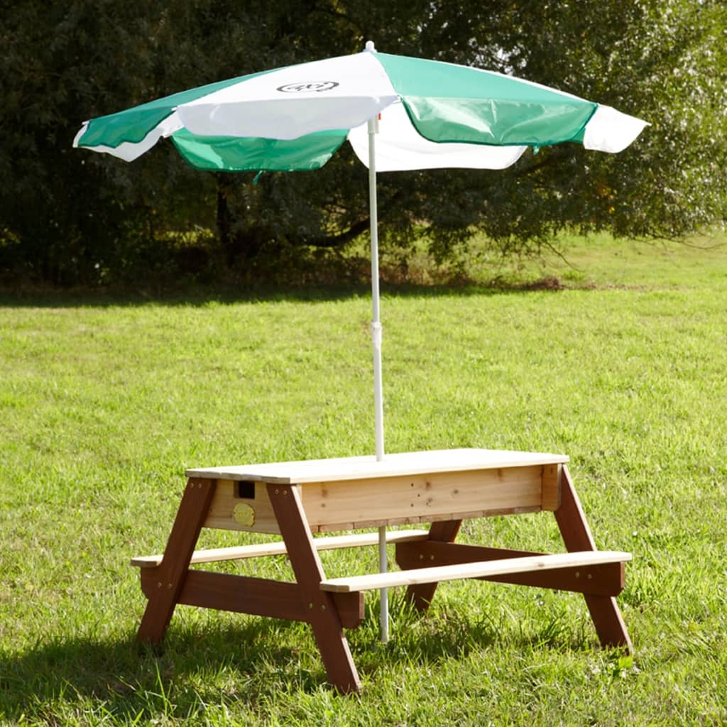 Afbeelding AXI Water/zand picknicktafel Nick met parasol door Vidaxl.nl