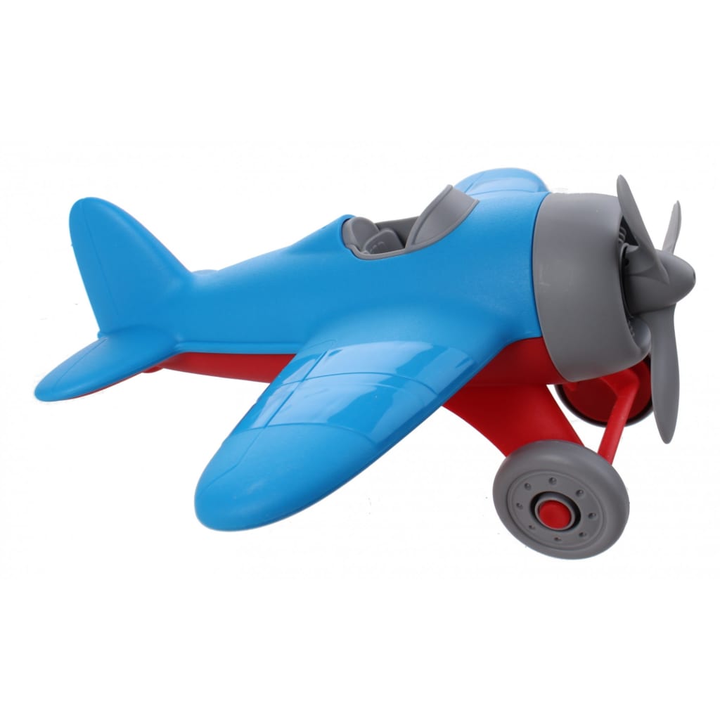 Jonotoys vliegtuig 23 cm blauw