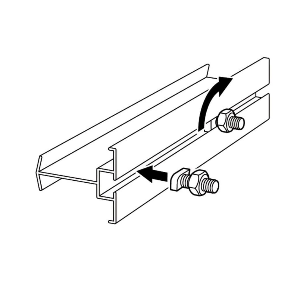 Afbeelding Alu-H bout moer / marteau boulon ecrous - 20 X door Vidaxl.nl