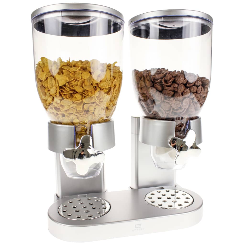 Afbeelding United Entertainment - Cornflakes Dispenser - Zilver door Vidaxl.nl