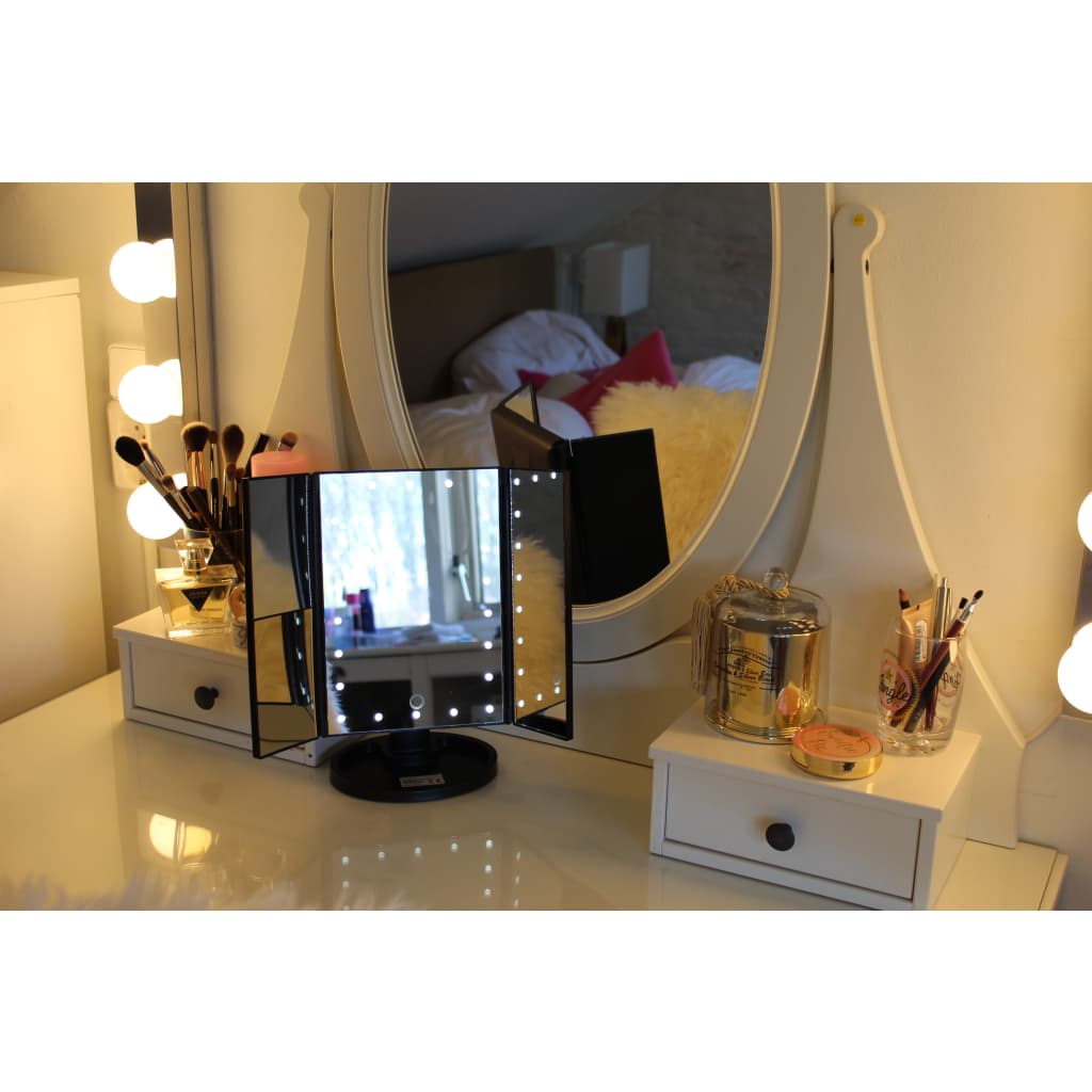 United Entertainment Luxury Touch Screen Make-Up Spiegel met LED verlichting - Zwart