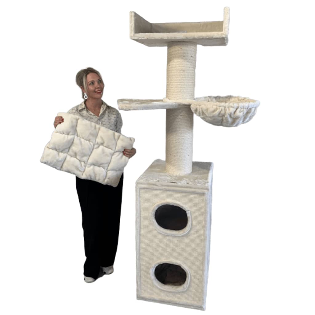 RHR Quality Maine Coon Tower Box Comfort krabbkräm XL