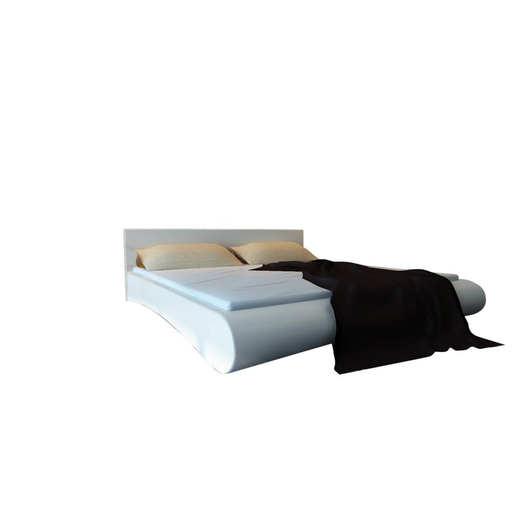 

vidaXL 2-persoons bed Fluente wit leer 180 x 200