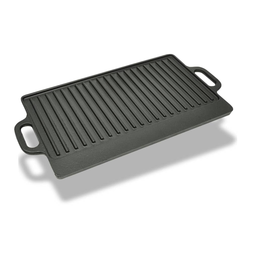 vidaXL Grillilevy valurauta grillilevy käännettävä 50x23 cm