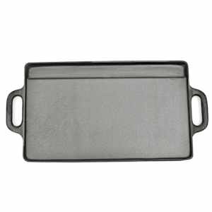 Grilovací deska 2 ks oboustranná litinová 38x23 cm - obrázek 2