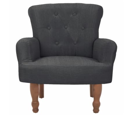 vidaXL French Chair Grey Fabric