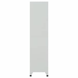 Šatní skříňka se 6 buňkami ocel 90 x 45 x 180 cm šedá - obrázek 4