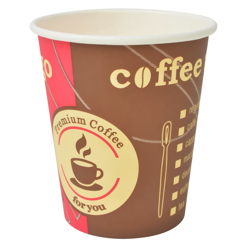 Wegwerp koffiebekers papier 240 ml (8 oz) 1000 st