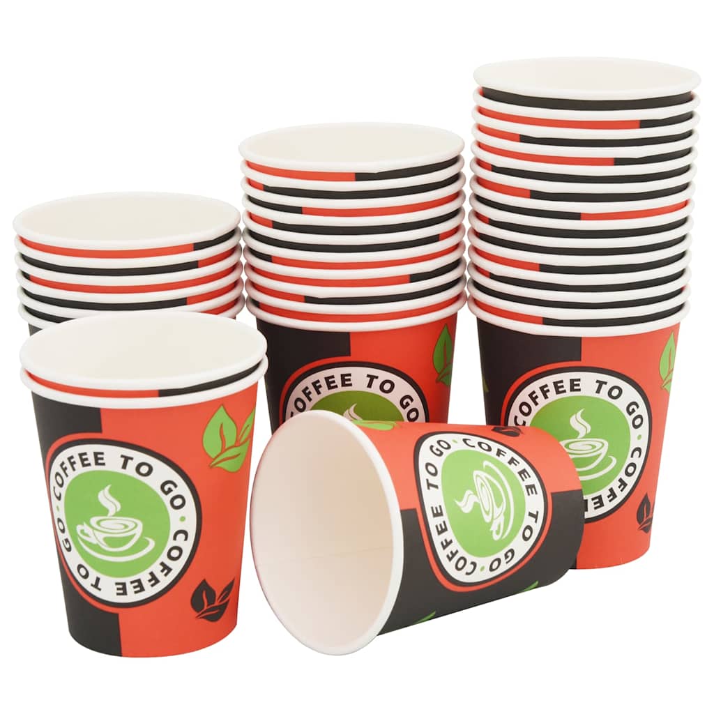 Thumbnail - vidaXL 1000 Stk. Einweg-Kaffeebecher Pappe 240 ml (8 oz)