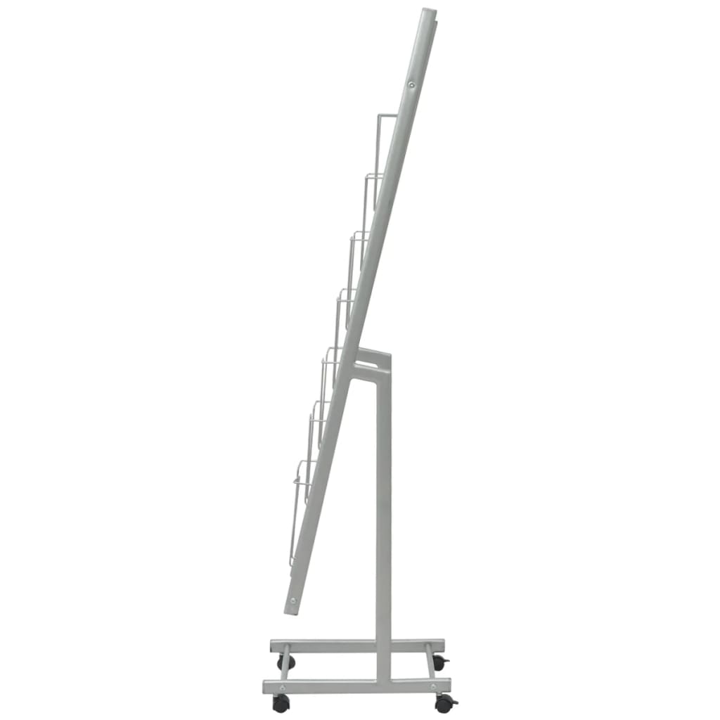 

vidaXL Tijdschriftenrek zilver 38x27x139 cm A4