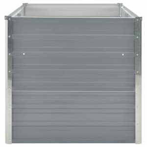 Vyvýšený zahradní truhlík 160x80x77 cm galvanizovaná ocel šedý - obrázek 4