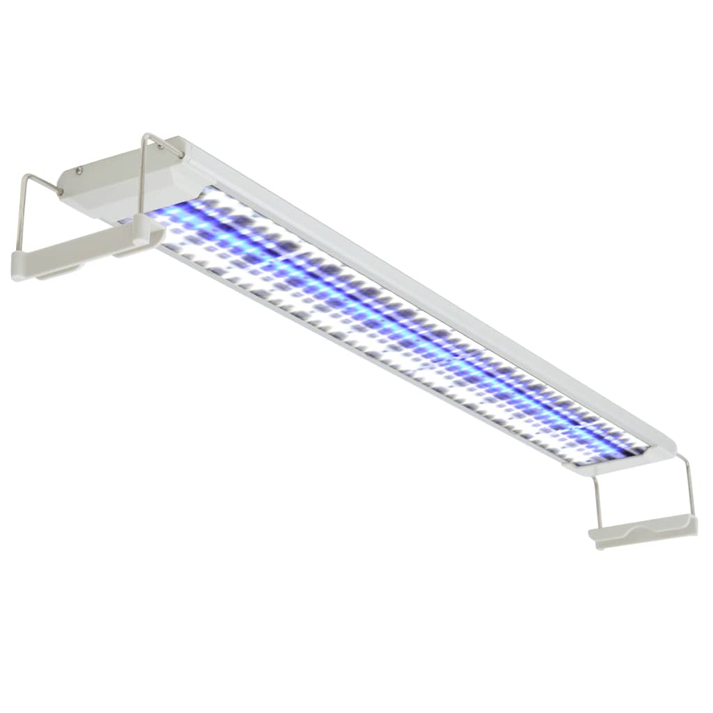 vidaXL LED akvarijní lampa 80–90 cm hliník IP67