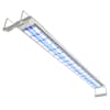 vidaXL LED-valgusega akvaariumilamp 120-130 cm, alumiinium IP67