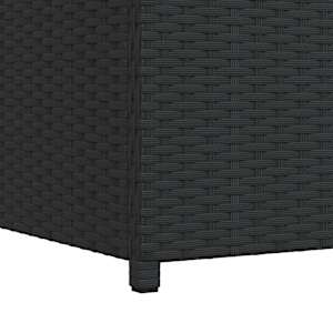 Zahradní úložný box černý 120 x 50 x 60 cm polyratan - obrázek 11