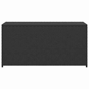 Zahradní úložný box černý 120 x 50 x 60 cm polyratan - obrázek 6