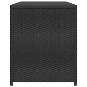 Zahradní úložný box černý 120 x 50 x 60 cm polyratan - obrázek 7