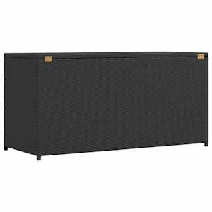 Zahradní úložný box černý 120 x 50 x 60 cm polyratan - obrázek 8