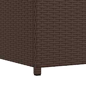 Zahradní úložný box hnědý 120 x 50 x 60 cm polyratan - obrázek 11