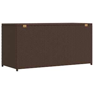 Zahradní úložný box hnědý 120 x 50 x 60 cm polyratan - obrázek 8