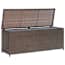  vidaXL barna polyrattan kerti tárolóláda 120 x 50 x 60 cm termék 2. képe