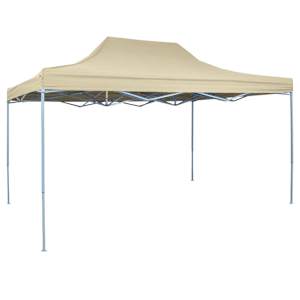 vidaXL kokkupandav pop-up telk, 3 x 4,5 m, kreemjas