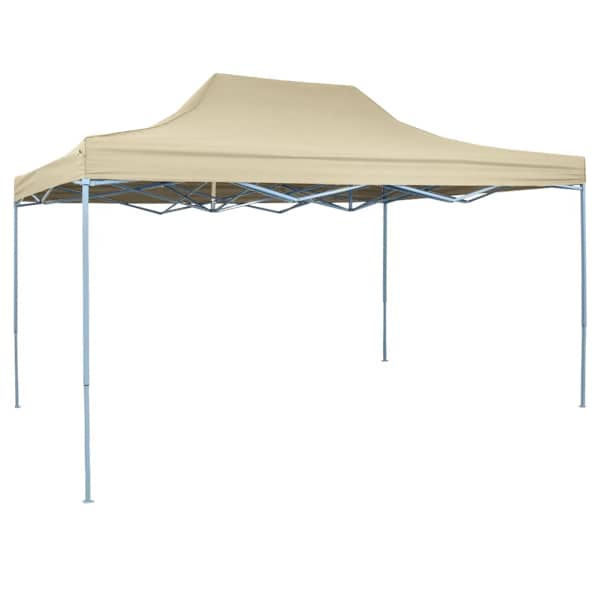 vidaXL kokkupandav pop-up telk, 3 x 4,5 m, kreemjas