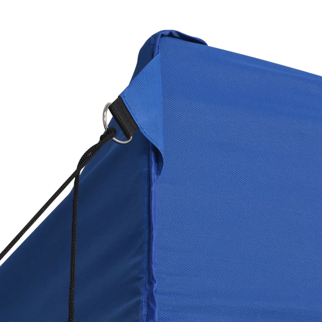 Kék összecsukható sátor 4 oldalfallal 3 x 4,5 m 