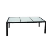 vidaXL Outdoor-Esstisch Poly Rattan 190 x 90 x 75 cm Schwarz