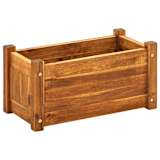 vidaXL Garden Planter Acacia Wood 19.7"x9.8"x9.8"