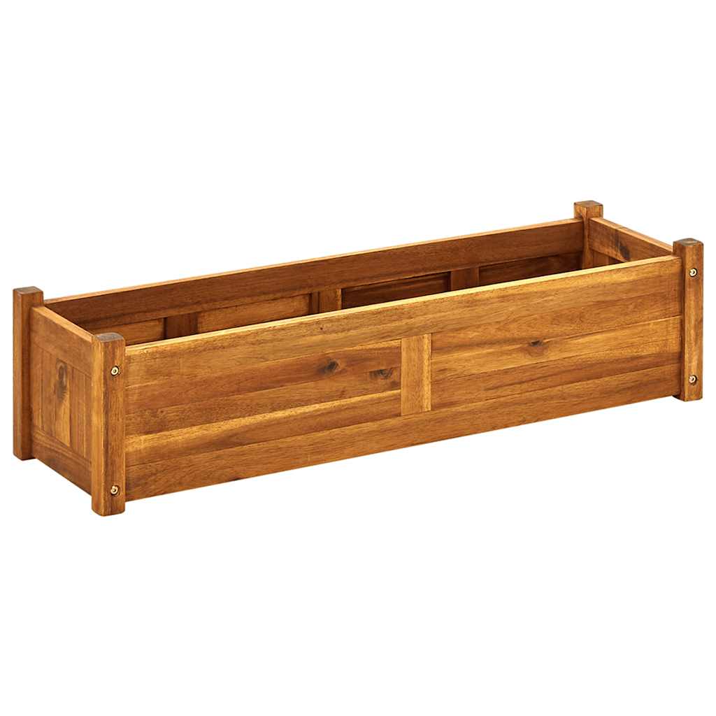 vidaXL Vyvýšený záhon akáciové dřevo 100 x 30 x 25 cm
