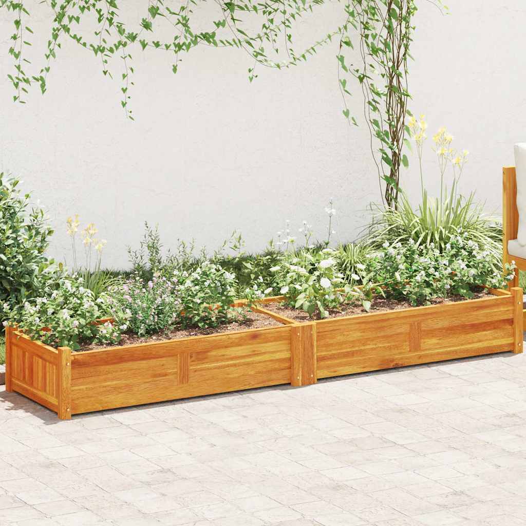 vidaXL Garten-Hochbeet Akazienholz 200x50x25 cm