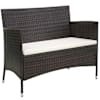 vidaXL aiapink 106 cm, pol&uuml;rotang, pruun