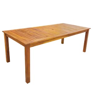vidaXL Lauko valgomojo baldų kompl., 9d., akacijos med. masyv.