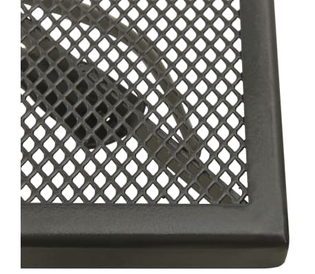 vidaXL Bistrotisch 50x50x70 cm Stahl Mesh