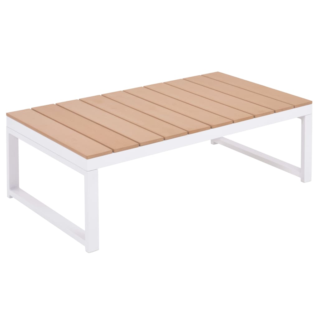 Thumbnail - vidaXL 5-tlg. Garten-Lounge-Set mit Auflagen Aluminium und WPC