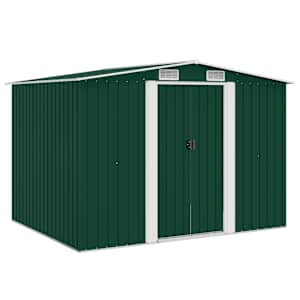 vidaXL aiakuur metallist 257 x 205 x 178 cm roheline
