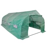 vidaXL Serre portable Cadre en acier 18 m²