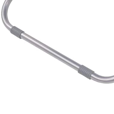 vidaXL Cadeiras de jardim reclináveis 2 pcs aço azul[6/9]