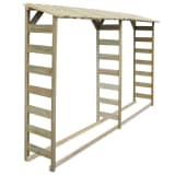 vidaXL Polttopuiden säilytysvaja tupla 300x44x176 cm Kyllästetty mänty