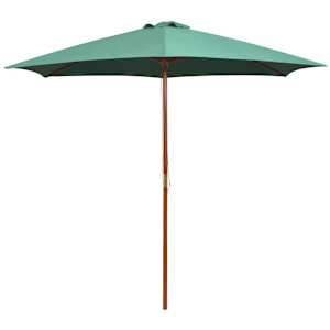vidaXL p&auml;ikesevari 270 x 270 cm puidust postiga, roheline