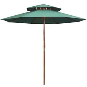 vidaXL p&auml;ikesevari 270 x 270 cm puidust postiga, roheline