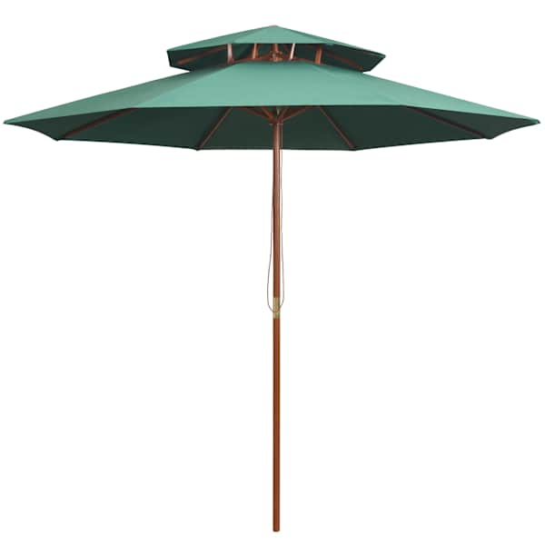 vidaXL p&auml;ikesevari 270 x 270 cm puidust postiga, roheline